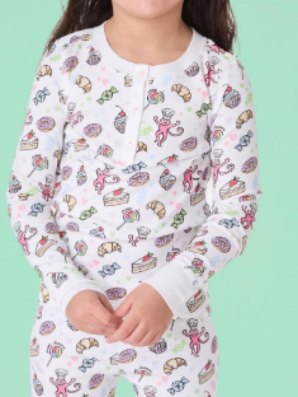 NWOT Roller Rabbit Sweet Dreams Swirl Pajamas Kids Sz.12